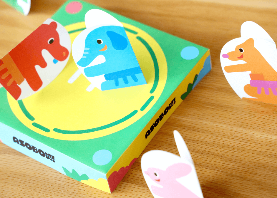 完成した写真と展開図